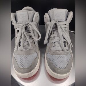 Nike Light Gray High-Top Sneakers